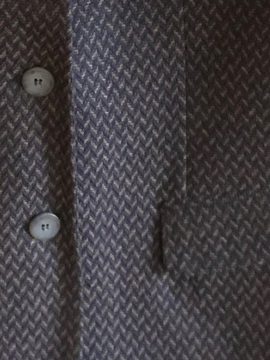 Norton McNaughton Wool Tweed Blazer: Vintage 70s Brown Herringbone, Size 14 - Picture 8 of 8